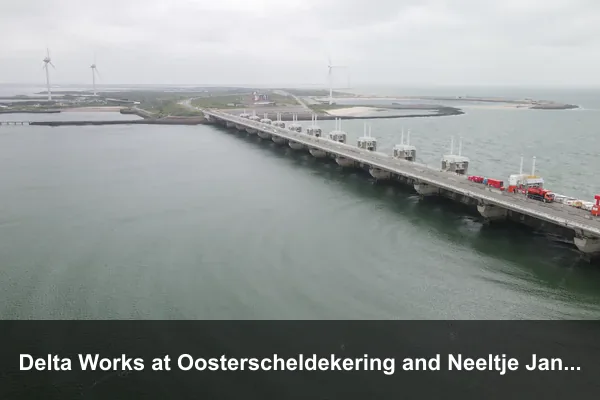 Delta Works at Oosterscheldekering and Neeltje Jans