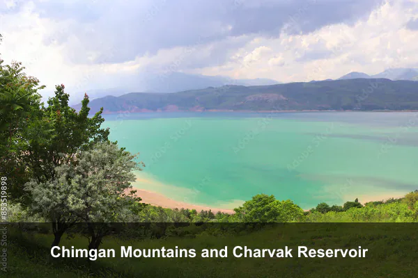 Chimgan Mountains and Charvak Reservoir
