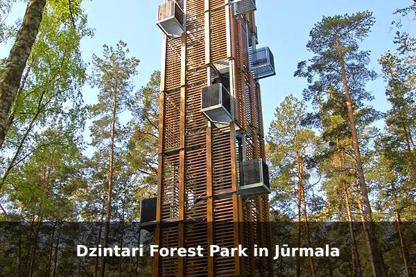 Dzintari Forest Park in Jūrmala