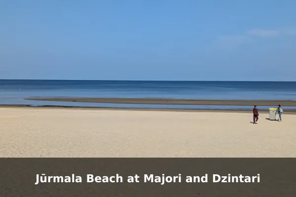 Jūrmala Beach at Majori and Dzintari