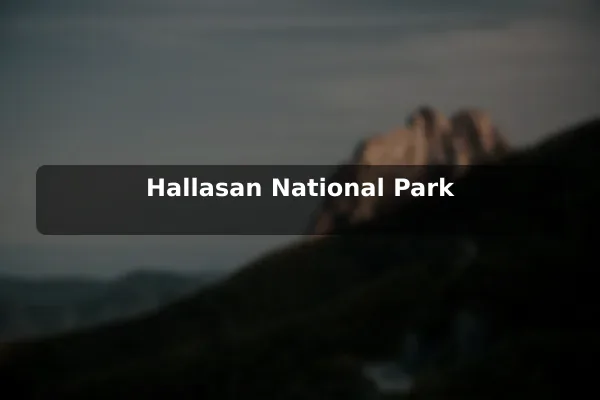 Hallasan National Park