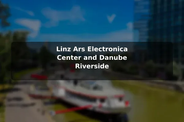 Linz Ars Electronica Center and Danube Riverside