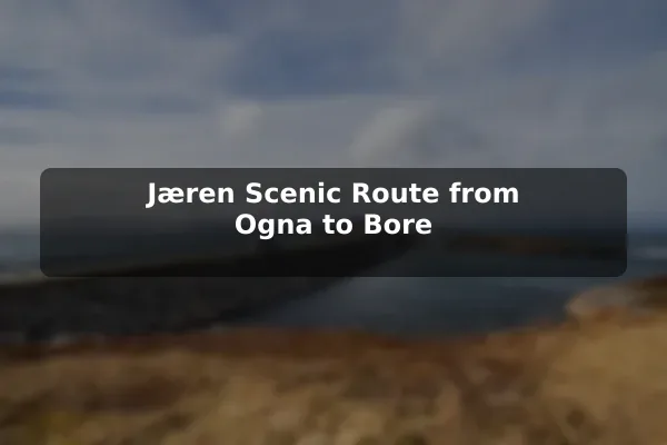 Jæren Scenic Route from Ogna to Bore