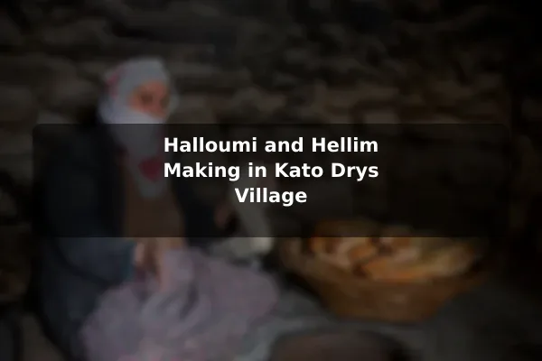 Halloumi and Hellim Making in Kato Drys Village