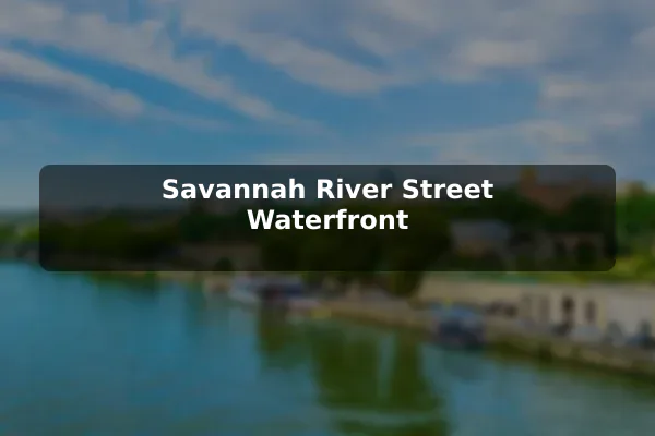 Savannah River Street Waterfront